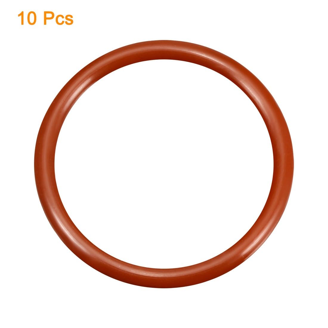 ya 13 9.15 baidi Silicone O-Ring 40mmx33mmx3.5mm VMQ Seal Rings Sealing Gasket Red 10Pc