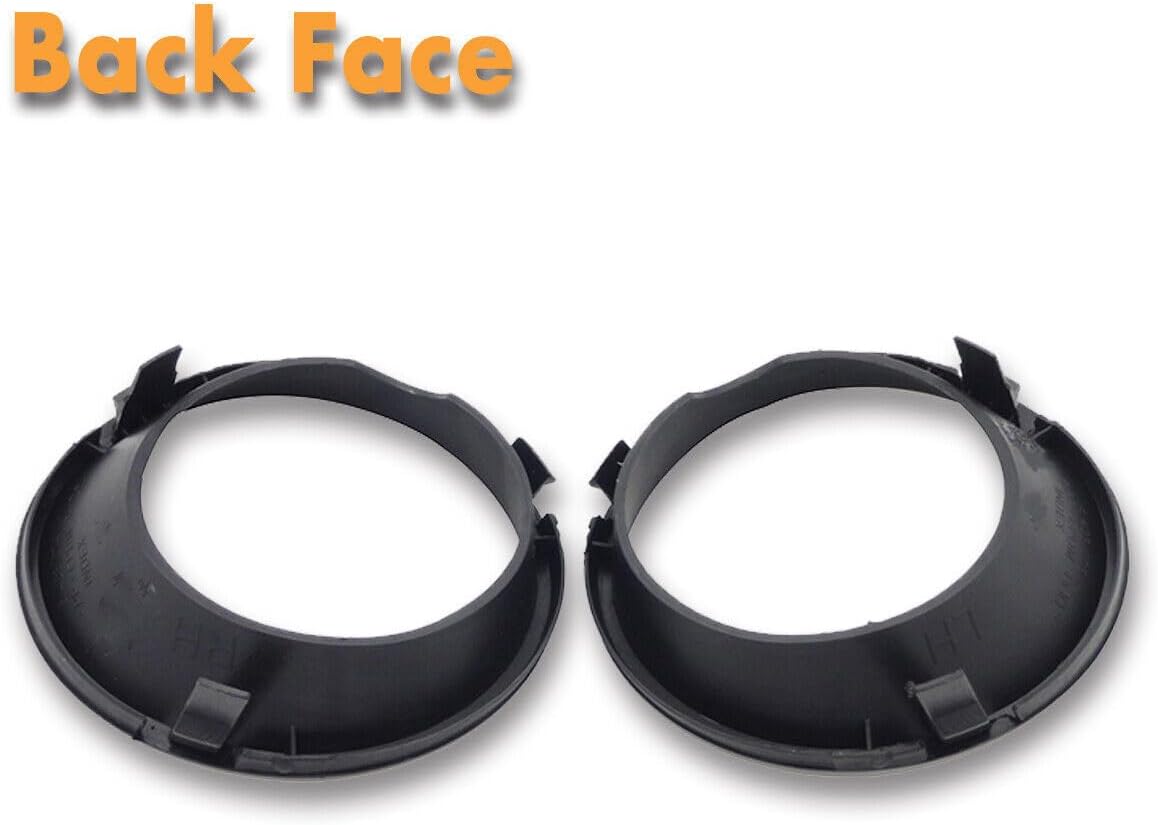 ya 10 9.16 zhengce 2PCS Front Fog Light Lamp Cover Bezel Trim Ring for BMW X5 E53 1999-2004