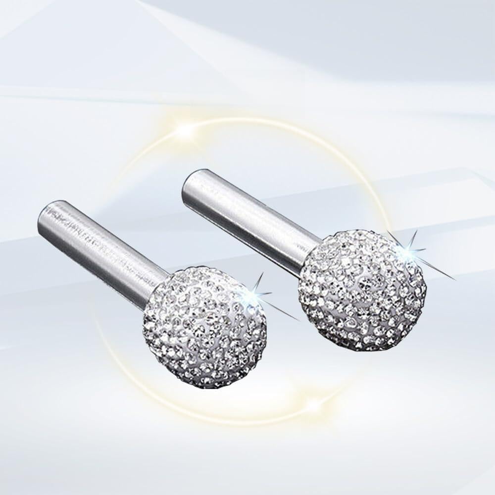 ya 5 8.10 2Pcs Universal Luxury Rhinestone Handles Door Interior Door Lock Knob Pin
