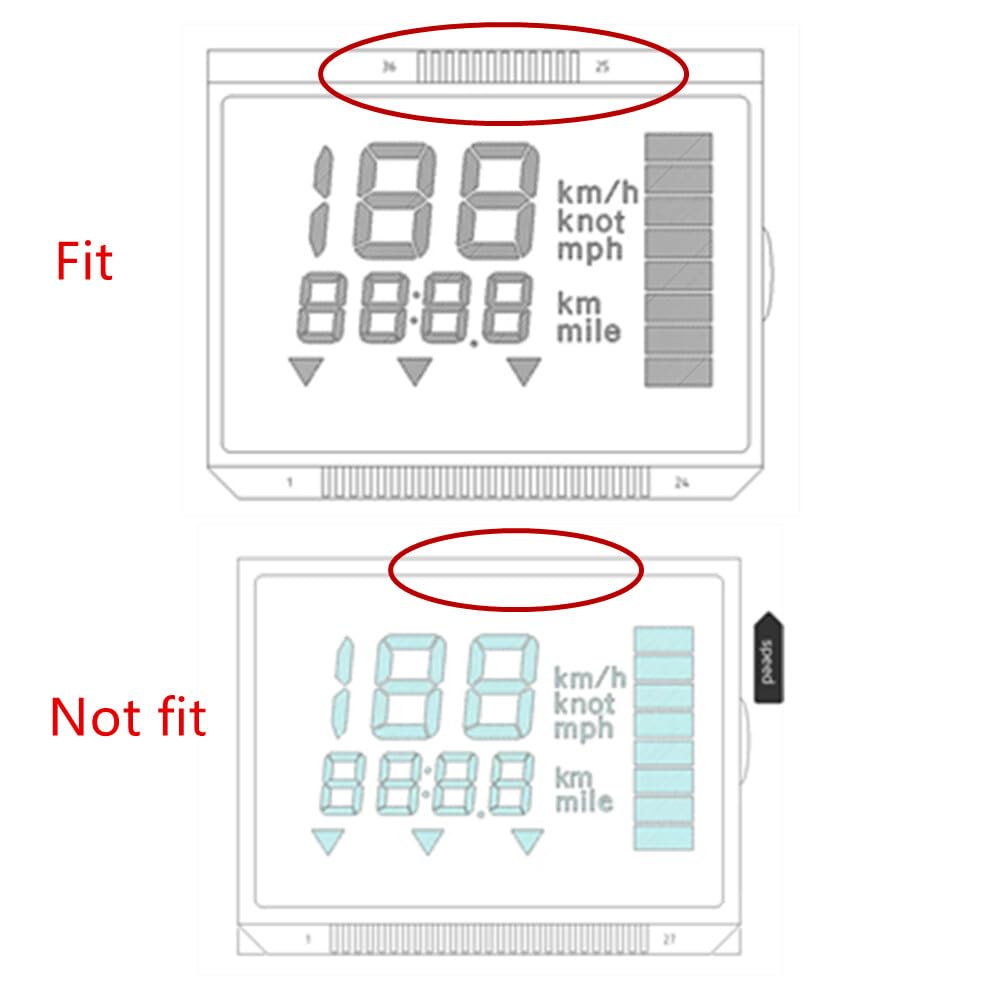 ya 2 8.15 LCD Display Screen for Yamaha Multifunction Speedometer Gauge Unit 6Y583570A000