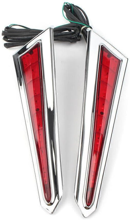 ya 4 8.8.2 For Victory 2010 Motorcycle Saber Tooth LED Saddlebag Red Brake Lights Accents