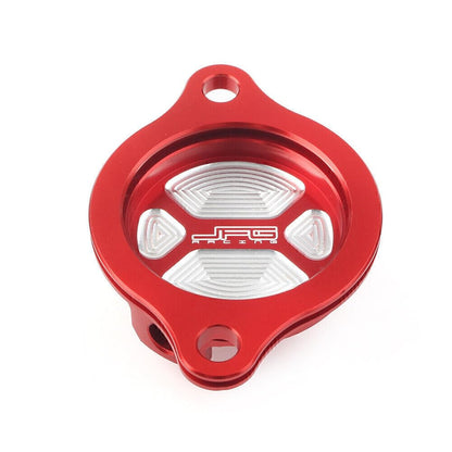 ya 5 8.24 baidi CNC Aluminum Oil Filter Cover Cap Red for Honda CRF250R 2004-09 CRF250X 2004-17