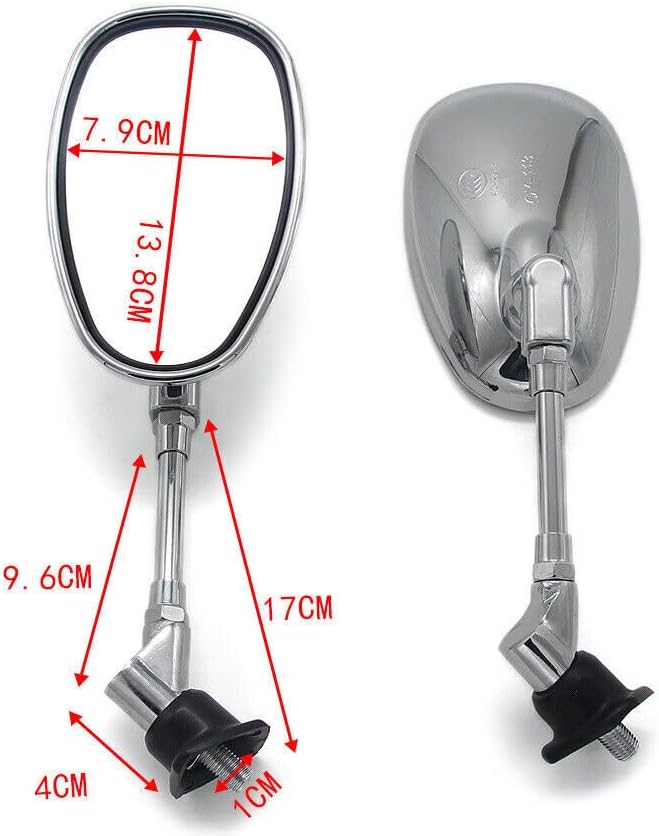 ya 13 9.15 baidi Motorcycle Rear View Mirror for Yamaha XVS125 XVS250 XVS400 XVS650 XVS950 XV1600