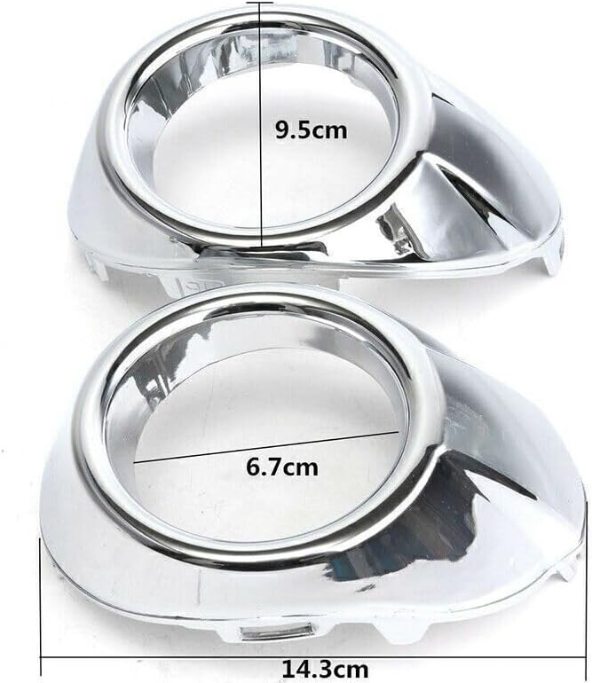 ya 10 9.16 zhengce Pair Front Bumper Fog Light Lamp Bezel Cover Trim LH+RH for Ford Focus 2012