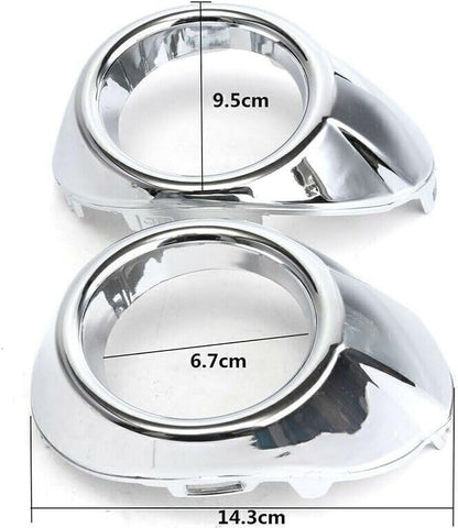 ya 4 8.10 Pair Front Bumper Fog Light Lamp Bezel Cover Trim LH+RH for Ford Focus 2012-2014