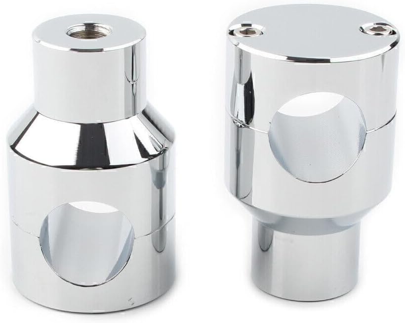 ya 6 8.14 1 Motorcycle Handlebar Bar Mount Adapter Risers Clamp Fit Harley for Honda Chrome