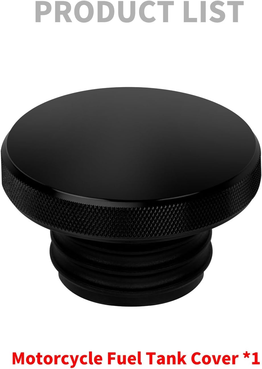 ya 9 10.24 Black Vented Right Thread Fuel Tank Gas Cap for Harley Sportster 883 1200 48 72