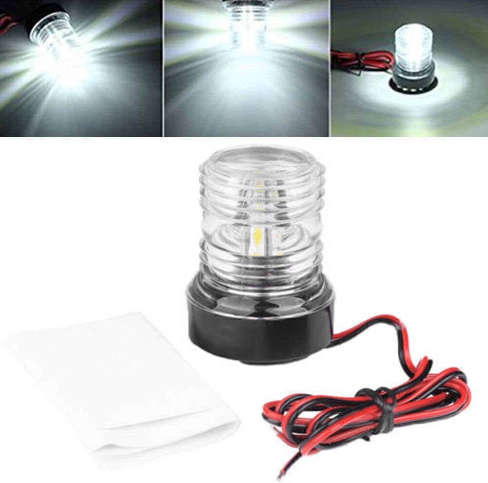 ya 4 8.14 2x LED Marine Boat Yacht Navigation Anchor White Light All Round 360¡ã Waterproof