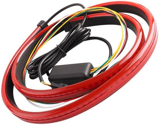 ya 4 8.10 12V car high brake LED flash taillight modification universal streamer light strip