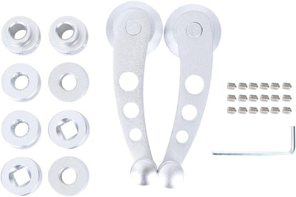 ya 4 8.14 2pcs Alu for Minium Car Window Crank Handle Lever (Silver) Aluminum window crank