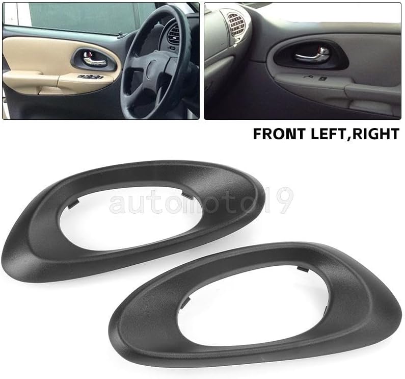 ya 10 9.16 baidi 4X Front Rear Left+Right Door Handle Trim for 2002-2009 for Chevrolet Trailblazer