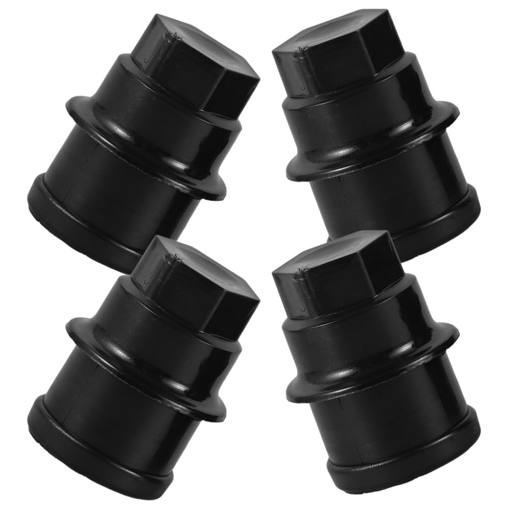 ya 13 9.15 baidi 4 Pcs Hub Nut Cover Wheel Rim Universal Lug Cap Covers Kit Black