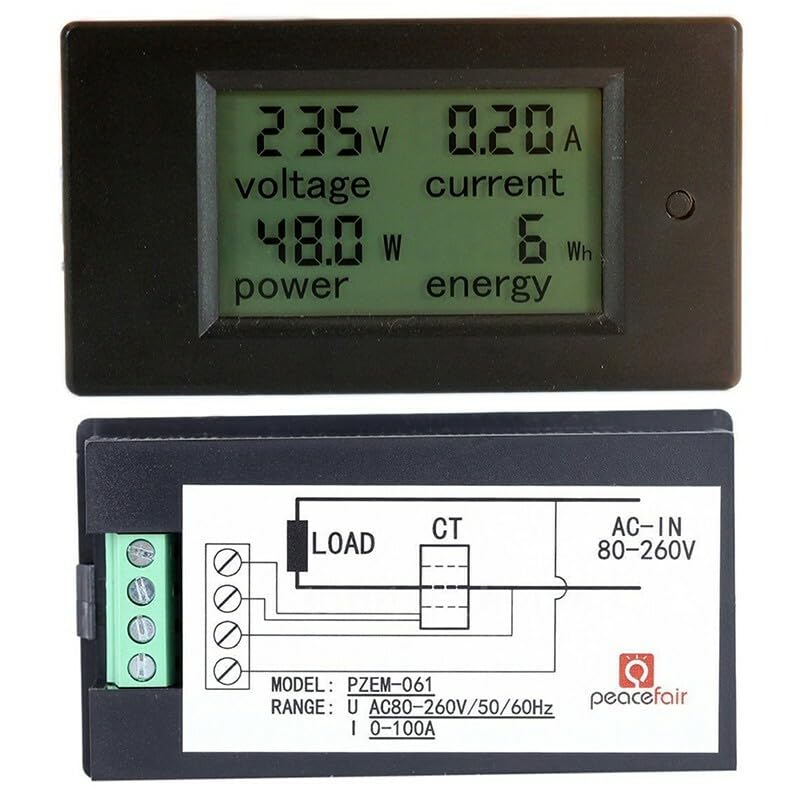ya 16 10.20 baidi Digital AC Voltage Meter 100A 80~260V Power Meter Energy Test Ammeter Multimeter