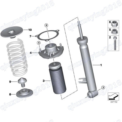 ya 8 8.24 baidi 2 Rear Shock Absorbers L/R for 2013-2015 for BMW X1 E84 BEMWQ OE 33526855243