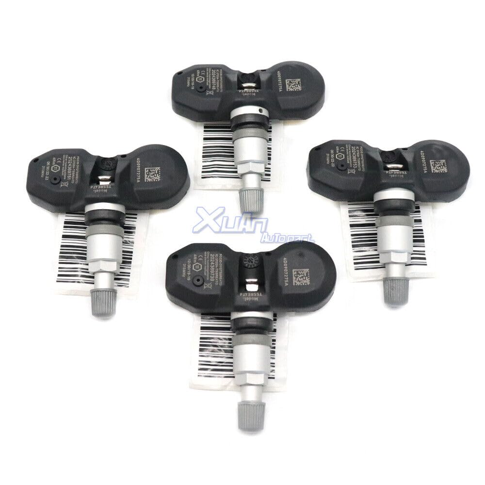 ya 2 8.15 4D0907275A 4X TPMS Tire Pressure Sensor for VW Phaeton for Audi A4 A8 315Mhz