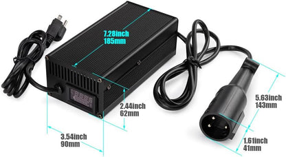 ya 10 9.16 baidi 1PC Battery for Charger Connector Round 3 Pin Plug Charge 48V 5A for EzGo for Golf Cart