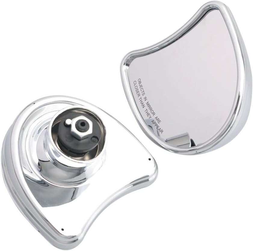 ya 13 9.15 baidi Two Batwing Internal Fairing-Mounted Side Mirrors for Harley Touring 96-13 Chrome-