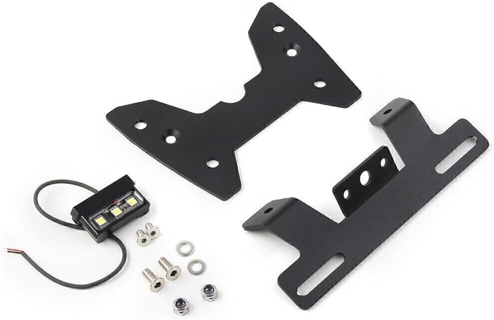 ya 13 9.15 baidi Fender Eliminator Tail Tidy Plate Holder w/LED for Suzuki GSX-R 600/750 2008-10