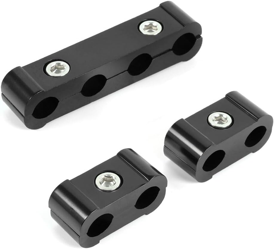 ya 4 8.10 Black Engine Spark Plug Wire Separator Divider Clamp Wire Separator Divider 3PCS