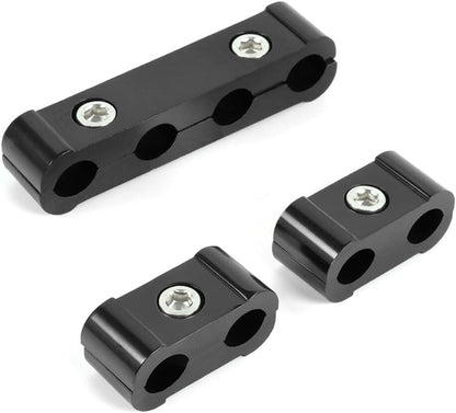 ya 4 8.10 Black Engine Spark Plug Wire Separator Divider Clamp Wire Separator Divider 3PCS
