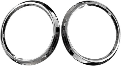 ya 9 10.24 2Pcs Front Fog Light Lamp Ring Chrome Frame for Levante 2018 2019 2020