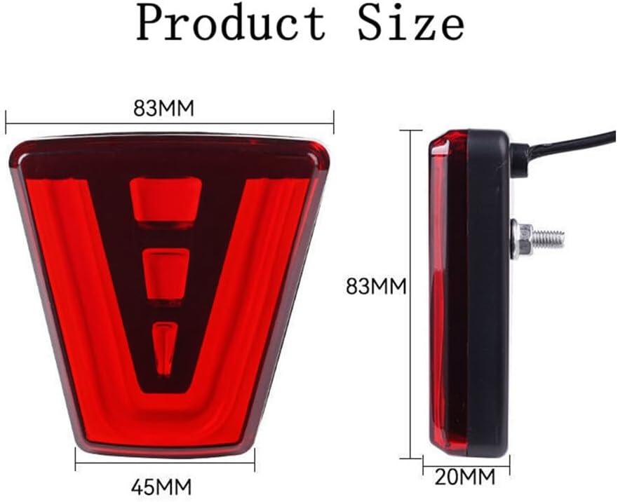 ya 4 8.14 LED Car Rear Bumper Diffuser Fog Light F1 Style Strobe Flashing Tail Brake Lamp