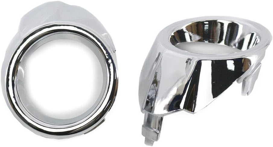 ya 4 8.10 1 Pair Chrome Fog Light Lamp F for Rame Surround Cover Trim for Ford Fiesta 2008-2012