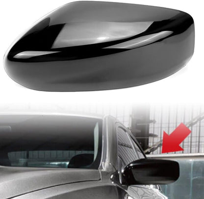 ya 11 9.14 baidiLeft Driver Side Mirror Cover Cap Black for Nissan for Altima 2013-2018 2014 2015 16