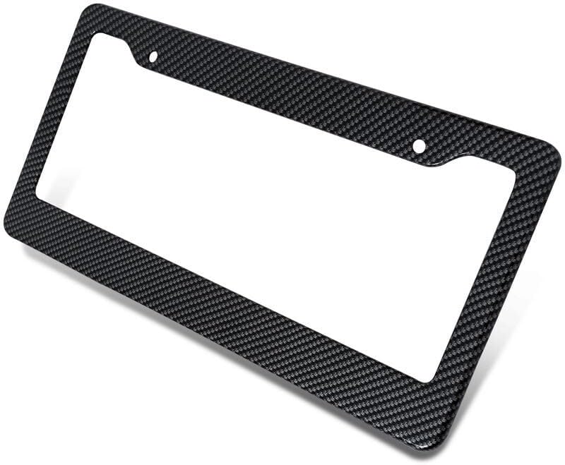 ya 9 10.24 1 Piece Car License Plate Frame Cover Hood Cap Rear Boot Trunk Gold for