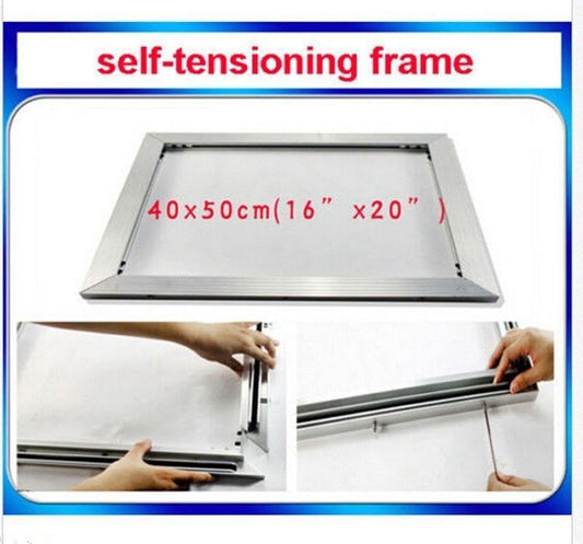 ya 16 10.20 baidi 16x20/40cmx50cm Screen Printing Self-tensioning Frame Kit Reusable Tool T