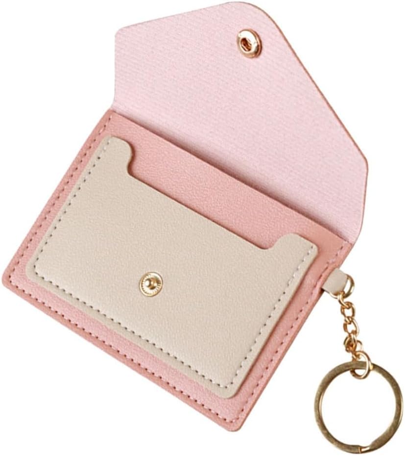 ya 9 10.24 Candy Color Card Pack Keychain Miss Coin Purses for Women Small Wallet