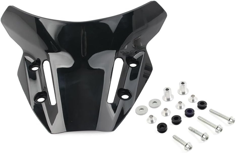 ya 2 8.15 Windshield Windsreen Wind Deflectors Black Fit for Yamaha MT09 / SP FZ09 2021-2022