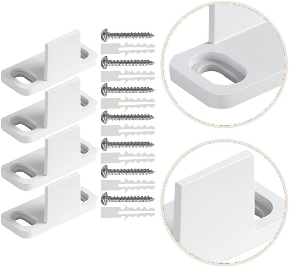 ya 26 10.21 baidi 4 Sets Barn Door Guide Bottom Floor Sliding Guides Track Stopper