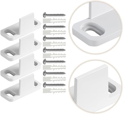 ya 26 10.21 baidi 4 Sets Barn Door Guide Bottom Floor Sliding Guides Track Stopper