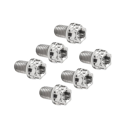 ya 9 10.24 6pcs Bolts Torx Head Flange Screws M8x10mm for Motorcycle Bike