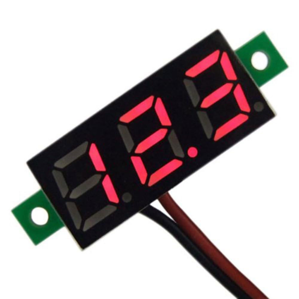ya 4 8.14 DC Voltage Meter Head Gauge Digital 2.5-30V Panel Voltmeter Display
