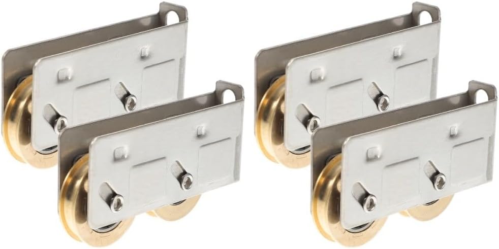 ya 26 10.21 baidi 2 Pieces Sliding Copper Wheel Travel Patio Door Roller Replacement Rollers