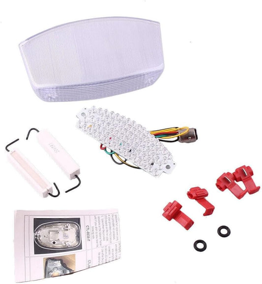 ya 4 8.8.2 LED Tail Lamp Rear Taillight Running Light Clear Fit for Ducati Monster 1994-2010