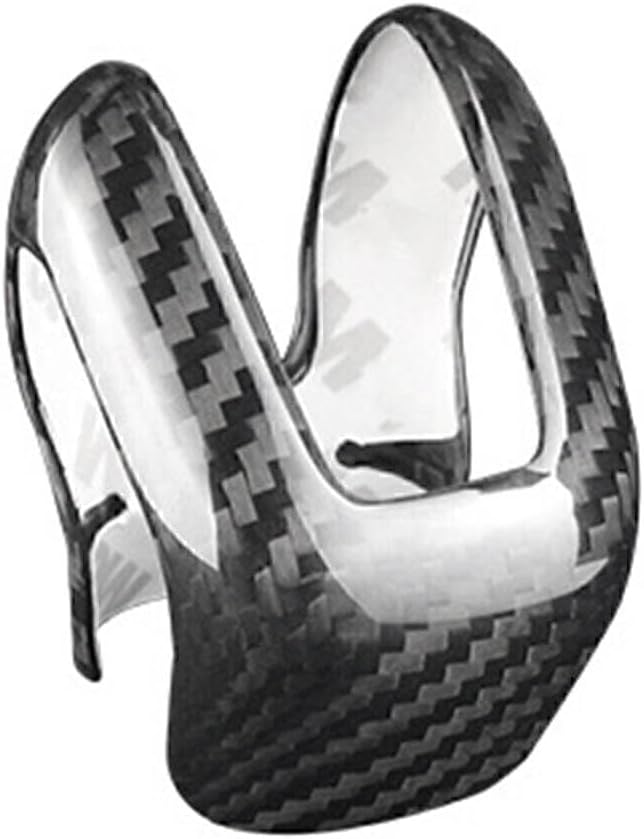 ya 28 10.13 zhengce Black Carbon Fiber Gear Shift Knob Cover Trim Fit for Volvo XC60 XC90 S60