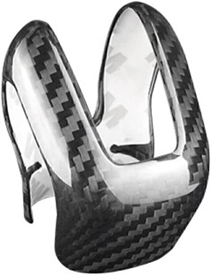 ya 28 10.13 zhengce Black Carbon Fiber Gear Shift Knob Cover Trim Fit for Volvo XC60 XC90 S60