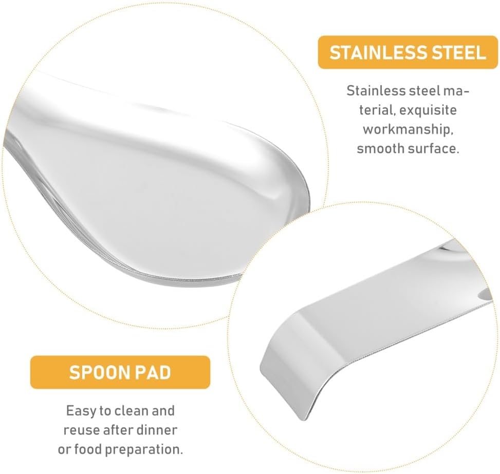 ya 26 10.21 baidi Stainless Steel Pad Spoon Restspoon Anti-scalding Holder Support Rack