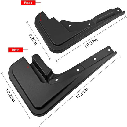 ya 5 8.10 Car Front & Rear Guard Mud Guards Splash Set Black for Ford Maverick 2022-2023