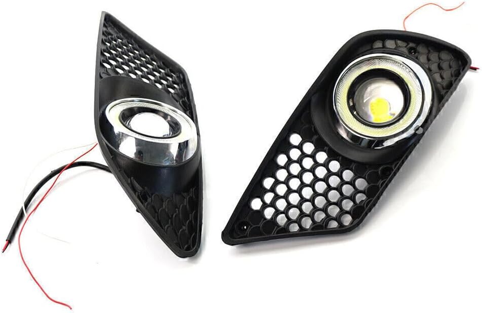 ya 10 9.16 zhengce Front Bumper Fog Light Grill Trim w/Light Fit for Mercedes-Benz C CLASS W20