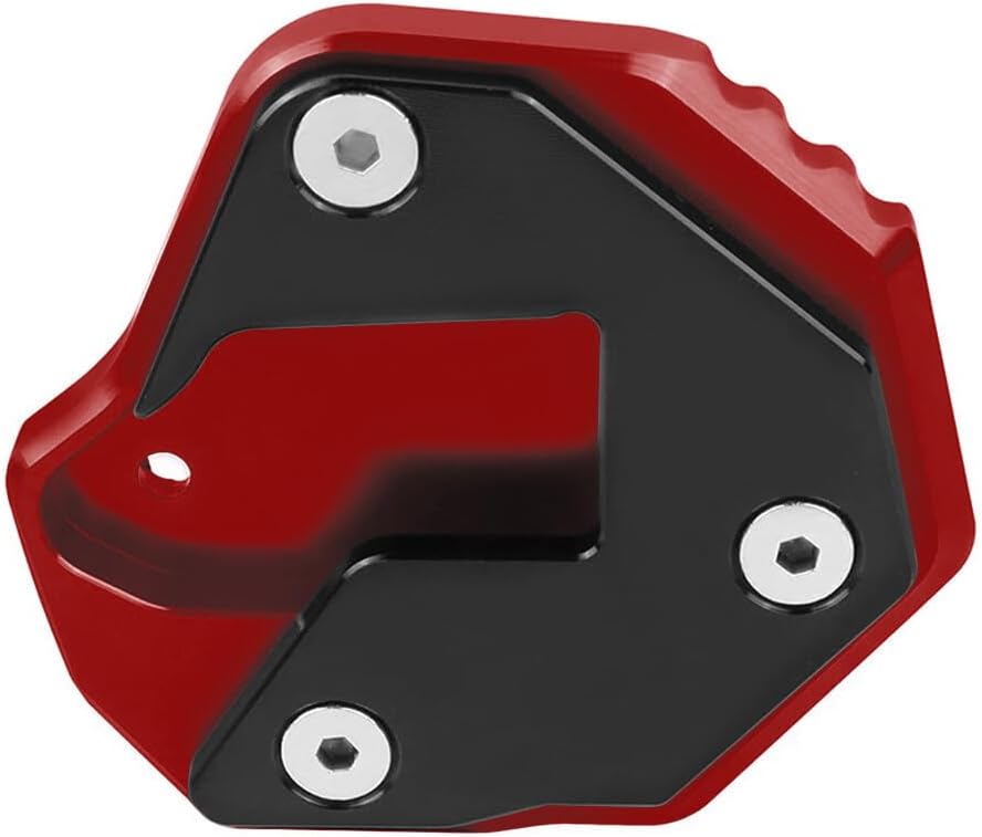 ya 2 8.15 Side Stand Enlarge Kickstand Pad Red for Suzuki HAYABUSA GSX1300R 2008-2021