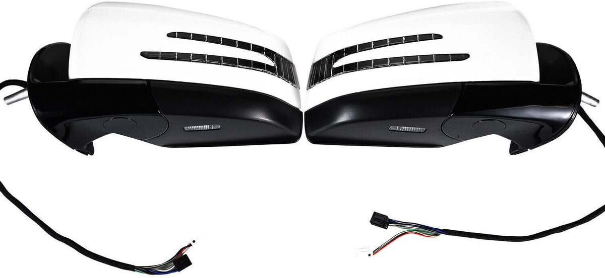 ya 11 9.14 baidiWhite Side Door Mirror 1 Pair for Mercedes-Benz M GL class ML63 ML350 2005-2011