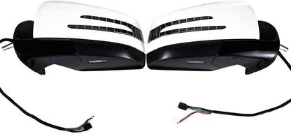 ya 11 9.14 baidiWhite Side Door Mirror 1 Pair for Mercedes-Benz M GL class ML63 ML350 2005-2011