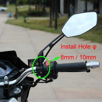 ya 2 8.15 Motorcycle e-Bike Bike Rear Mirror Mount Clamp Holder Hand Bar Bracket Part-10mm