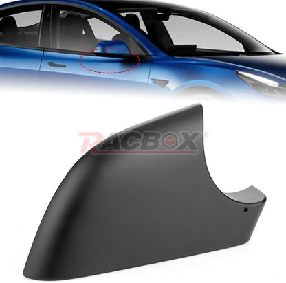 ya 11 9.14 baidiRight Door Side Rearview Mirror Cover Trim Cap Black Fit 2017-2022 for Tesla for Model 3