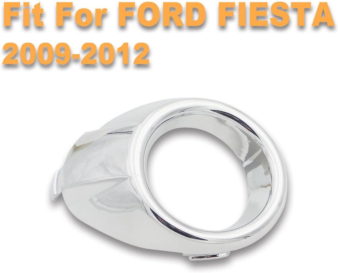 ya 7 8.24 baidi Right Chrome Front Fog Light Lamp Cover Bezel Trim Fit for Ford Fiesta 2009-2012