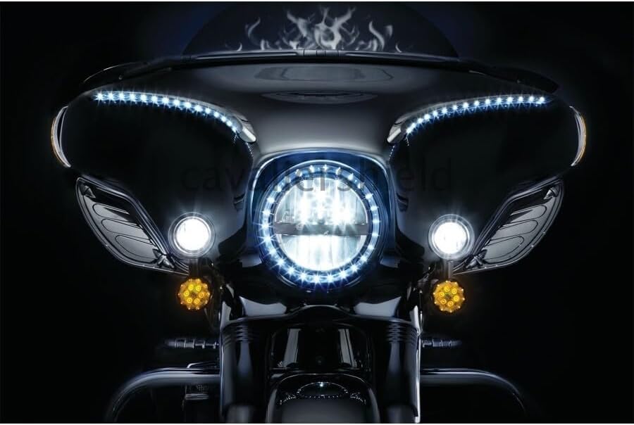 ya 23 10.7 baidi 2 Color Adjustable Fairing Side Wind Air Deflector for Harley Touring 1996-2013
